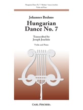 HUNGARIAN DANCE #7 VIOLIN SOLO cover